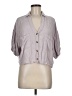 Double Zero Gray 3/4 Sleeve Button-Down Shirt Size M - photo 1