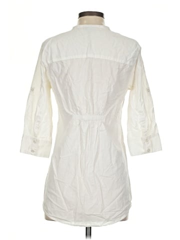 Fashion Bug 3/4 Sleeve Button-Down Shirt (view 2)
