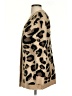 Aqua Animal Print Tan Cardigan Size S - photo 5