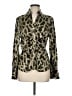 Carlisle Animal Print Green Long Sleeve Blouse Size 8 - photo 1