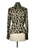 Carlisle Animal Print Green Long Sleeve Blouse Size 8 - photo 2