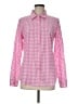 J.Crew 100% Cotton Checkered-gingham Pink Long Sleeve Button-Down Shirt Size 8 - photo 1