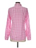 J.Crew 100% Cotton Checkered-gingham Pink Long Sleeve Button-Down Shirt Size 8 - photo 2