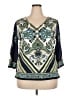 Talbots Green 3/4 Sleeve Blouse Size 2X - photo 1