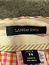 Lands' End 100% Baumwolle Checkered-gingham Yellow Shorts Size 14 - photo 3