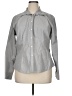 Van Heusen Metallic Gray Long Sleeve Button-Down Shirt Size 16 - 18 - photo 1