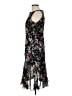 Chaps 100% Polyester Floral Black Cocktail Dress Size 10 - photo 5