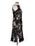 Chaps 100% Polyester Floral Black Cocktail Dress Size 10 - photo 4