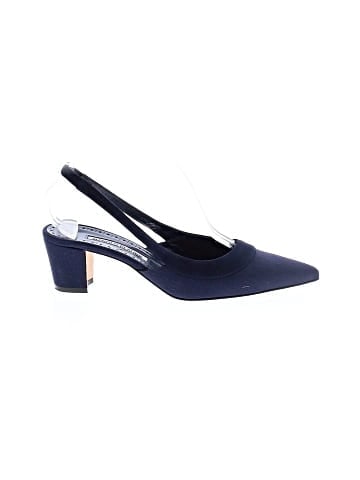 Manolo Blahnik Suede And Canvas Slingbacks (view 1)