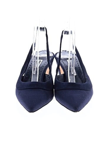 Manolo Blahnik Suede And Canvas Slingbacks (view 2)