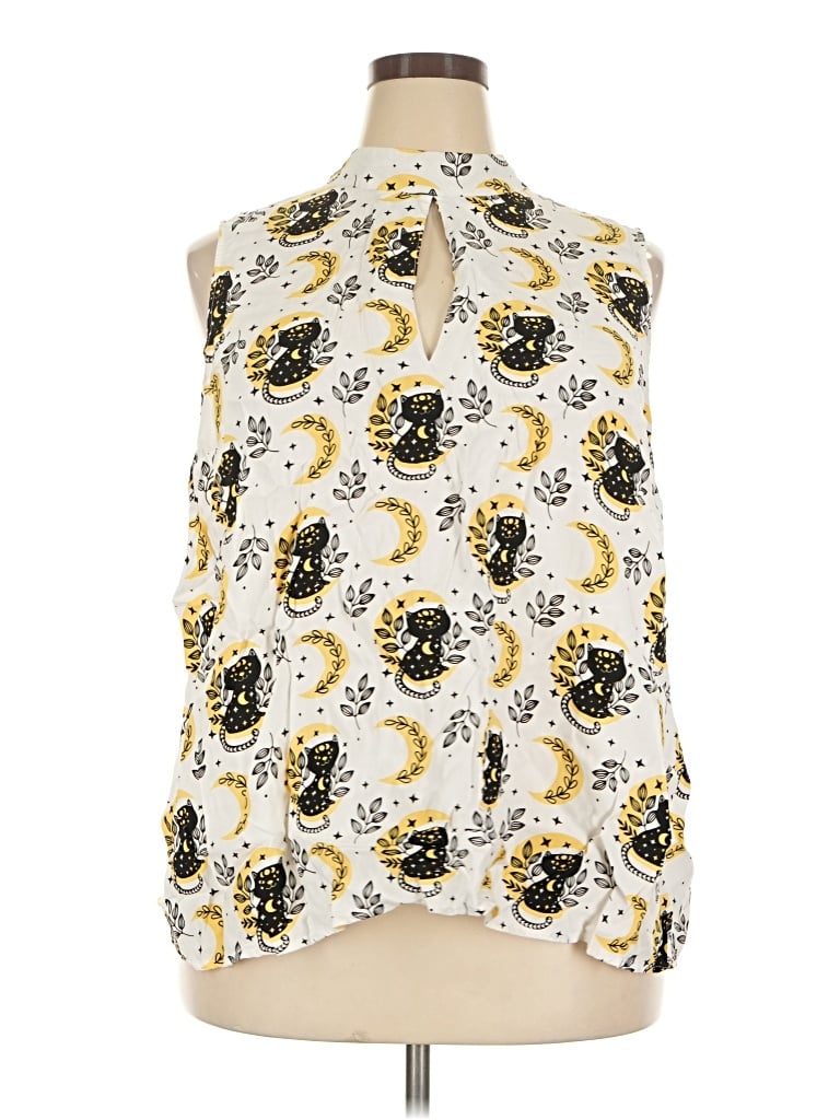 Pre-owned Modcloth Sleeveless Blouse In Ivory