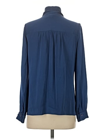 Milly Long Sleeve Silk Top (view 2)