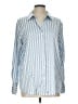 Maison d' Amelie Stripes Blue Long Sleeve Blouse Size L - photo 1