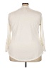 Bongo Chevron-herringbone Ivory 3/4 Sleeve Blouse Size 3X - photo 2