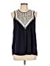 Green Envelope Blue Sleeveless Blouse Size L - photo 1