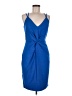 Laundry by Shelli Segal Solid Blue Cocktail Dress Size 6 - photo 1