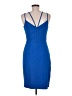 Laundry by Shelli Segal Solid Blue Cocktail Dress Size 6 - photo 2