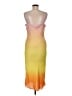 Express 100% Polyester Tie-dye Orange Casual Dress Size M - photo 2