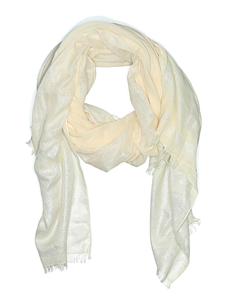 Pre-owned Mud Pie Scarf In Ivory