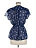 Quiksilver 100% Polyester Blue Short Sleeve Blouse Size M - photo 2