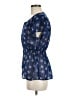 Quiksilver 100% Polyester Blue Short Sleeve Blouse Size M - photo 5