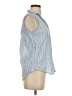 Frank & Eileen Blue Sleeveless Button-Down Shirt Size XS - photo 4