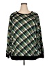 BLOOMCHIC Plaid Green Pullover Sweater Size 18 - photo 1