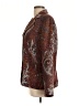 Coldwater Creek Paisley Burgundy Red Blazer Size L - photo 5