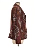 Coldwater Creek Paisley Burgundy Red Blazer Size L - photo 4