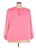 Gibson Latimer 100% Polyester Pink 3/4 Sleeve Blouse Size 3X - photo 1