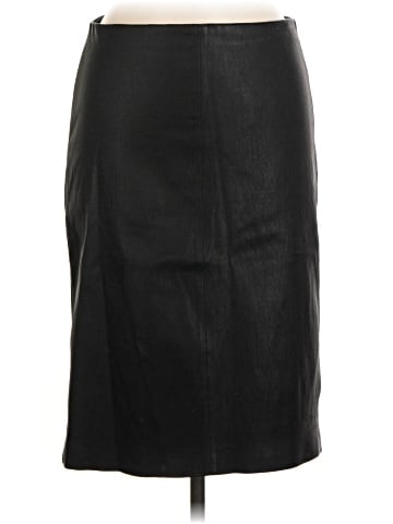 Theory Faux Leather Skirt (view 1)