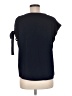 maette 100% Polyester Black Short Sleeve Top Size M - photo 2