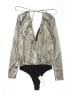 BCBGeneration 100% Polyester Metallic Silver Bodysuit Size XXS - photo 2