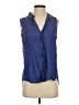 Frank & Eileen Blue Sleeveless Blouse Size S - photo 1
