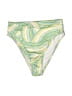 L Space Graphic Green Swimsuit Bottoms Size M - photo 1