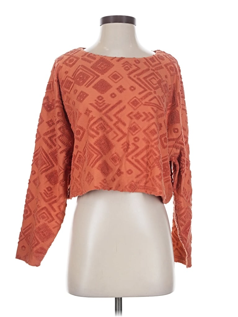 Pre-owned Sisstrevolution Long Sleeve T-shirt In Orange