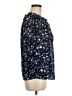 MICHAEL Michael Kors Blue 3/4 Sleeve Blouse Size M - photo 4