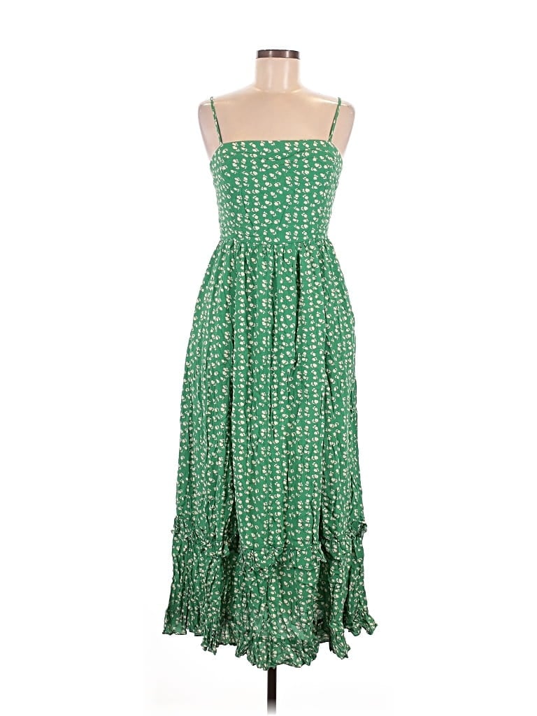 Pre-owned Vici Casual Dress In Green