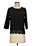 Everly Black 3/4 Sleeve Top Size S - photo 1