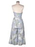 H&M 100% Polyester Floral Blue Jumpsuit Size 6 - photo 2
