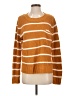 Pinque 100% Acrylic Stripes Orange Pullover Sweater Size S - photo 1