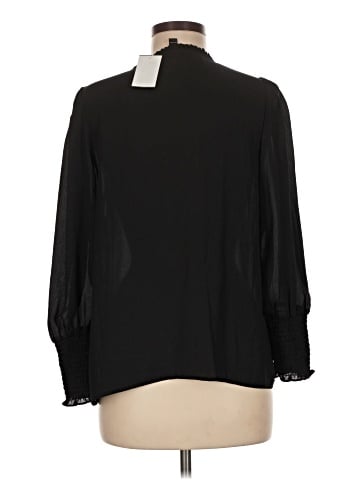 Aqua Long Sleeve Blouse (view 2)