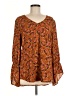 CAbi 100% Polyester Orange 3/4 Sleeve Blouse Size M - photo 1