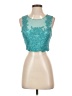 City Triangles 100% Polyester Teal Sleeveless Top Size 1 - photo 1