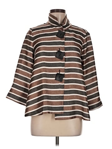 Joseph Ribkoff 3/4 Sleeve Button-Down Shirt (view 1)