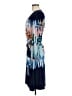 BCBGMAXAZRIA Print Blue Cocktail Dress Size M - photo 5