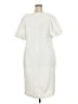 Nina Leonard Solid Ivory Casual Dress Size 2X - photo 2