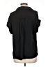 Naked Zebra 100% Polyester Black Short Sleeve Blouse Size L - photo 2
