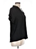 Naked Zebra 100% Polyester Black Short Sleeve Blouse Size L - photo 4