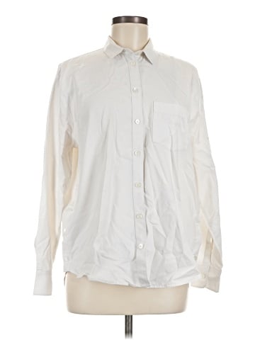 Madewell Side-Button Oversized Ex-Boyfriend Shirt (view 1)